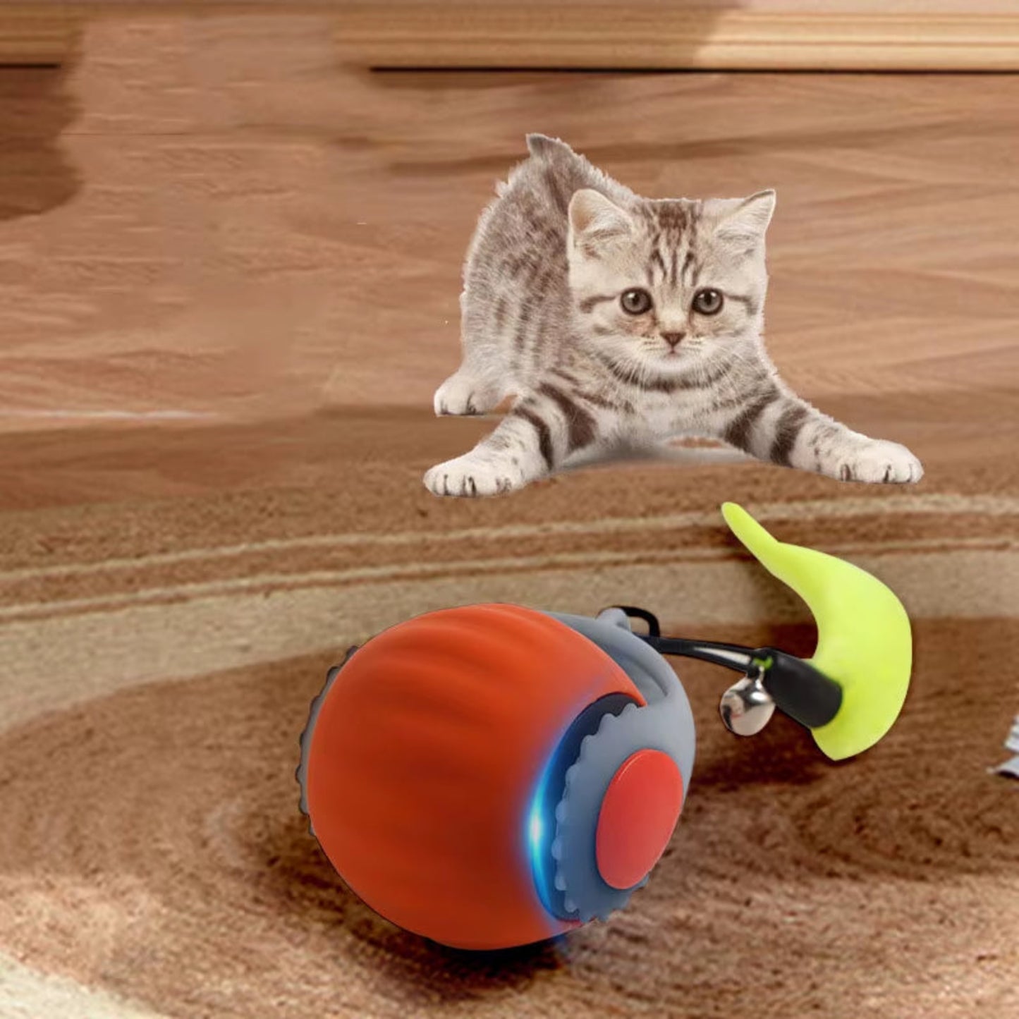 Juguete inteligente para gatos, juguete seguro y resistente a las mordeduras.