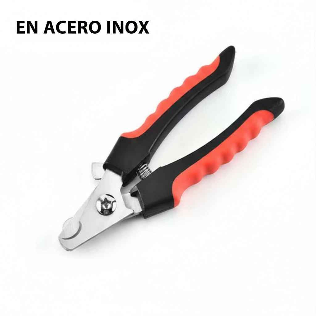 Cortauñas premium indoloro para mascotas, en acero inoxidable preparad para perros y gatos