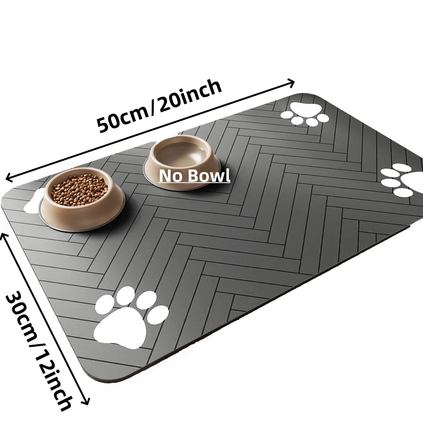 Tapete impermeable antideslizante para la comida de mascotas