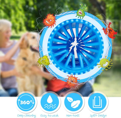Portable Dog Paw Cleaner Upgrade Dog Paw Washer Cup Paw Cleaner for Large Dogs (Large,Blue)