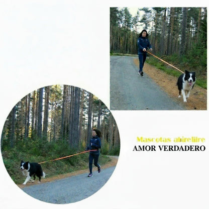 correa elastica para perros, para correr,trotar y caminar
